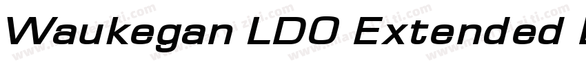 Waukegan LDO Extended Bold字体转换
